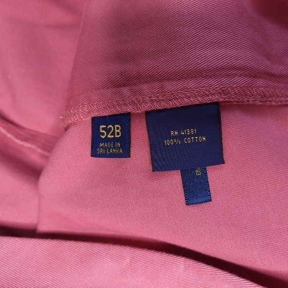 Polo Ralph Lauren Mens Pink Cotton Shorts. Size 52B Big & Tall - Picture 5 of 9